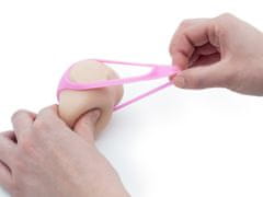Antistresový zadeček, silikonový míček ve tvaru zadečku s růžovými kalhotkami