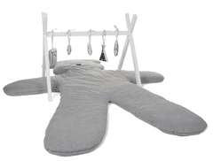 Childhome Hrací deka medvěd Teddy Jersey Grey 150cm