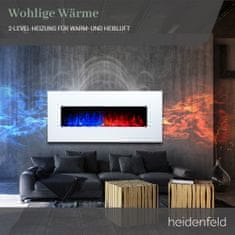 Heidenfeld Elektrický krb HF-WK300 107x55 cm bílý