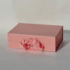 Velká růžová dárková krabice s magnetickým víkem a vyměnitelnou stuhou
