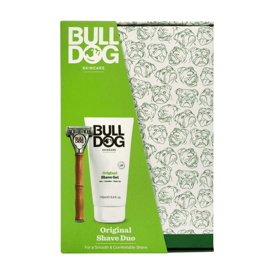 Bulldog Shave Duo dárková kazeta pro muže - holící strojek + gel na holení