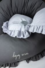 ENIE BABY Kojící polštář SWEET grey s dutým vláknem