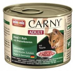 Animonda Carny Adult mit Reh + Preiselbeeren 200 g konzerva pro dospělé kočky se srnčím masem a borůvkami