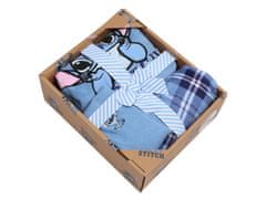 sarcia.eu Stitch DISNEY Dárková sada: dámské pyžamo + ponožky, fleece, modrá XL