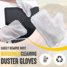 Netscroll 20x univerzální rukavice na čištění, rukavice na čištění prachu a nečistot, suché/mokré čištění, ideální pro auto palubovku, citlivé monitory, počítače, TV, chytré tablety, telefony, DustGloves