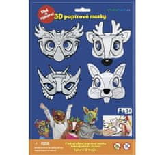 SMT Creatoys 3D Karnevalové masky - sova, jelen, králíček, superhrdina