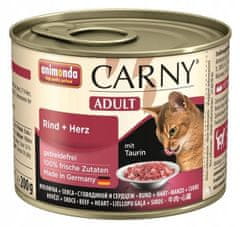 Animonda Carny Adult Rind + Herz 200 g konzerva pro dospělé kočky s hovězím masem a srdcem