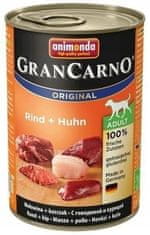 Animonda Grancarno Original Rind + Huhn 400 g hovězí a kuřecí konzerva pro psy