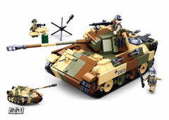 Sluban Army N38-B0859 Maskovaný tank střední 2v1 M38-B0859