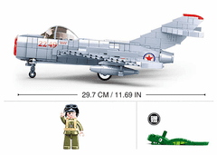 Sluban Model Bricks M38-B0983 Proudový stíhací letoun MiG-15 M38-B0983
