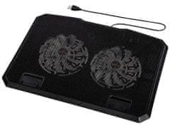 Hama chladící stojan pro notebook Black/ 13,3" až 15,6"/ USB/ LED podsvícení/ černý