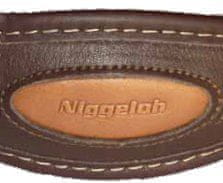 Niggeloh Kožený barvářsky obojek s obrtlíkom Premium 48 - 60 cm hnědá