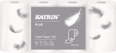 Katrin PLUS toal.papír 3-vrstvý bílý, 100% celulóza 8 ks