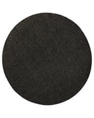 NORTHRUGS Kusový koberec Twin-Wendeteppiche 103096 schwarz creme kruh – na ven i na doma 140x140 (průměr) kruh