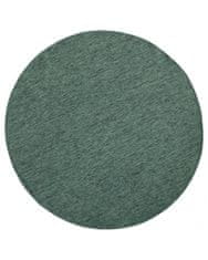 NORTHRUGS Kusový koberec Twin-Wendeteppiche 103095 grün creme kruh – na ven i na doma 140x140 (průměr) kruh