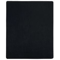 Vidaxl Jersey prostěradlo černé 160x200 cm bavlna