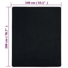 shumee Jersey prostěradla 2 ks černá 140x200 cm bavlna