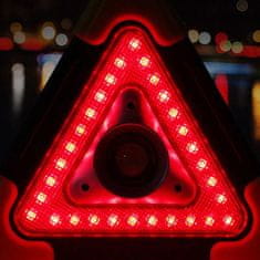Northix Výstražný trojúhelník s LED osvětlením a Powerbankou 