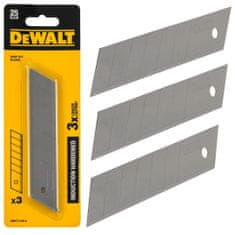 DeWalt 3 x 25mm kalené zlomené ostří pro nože 