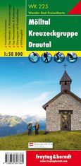 WK 225 Mölltal, Kreuzeckgruppe, Drautal 1:50 000 / turistická mapa