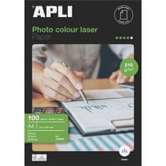 Apli Fotografický papír "Premium Laser", do laserové tiskárny, lesklý, A4, 210g, oboustranný, 11833