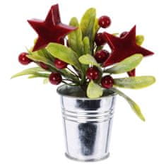 H&S Umělé Jeřabiny Berry Balls Red Star Dekorace Vánoční Strom Kmen Rostliny