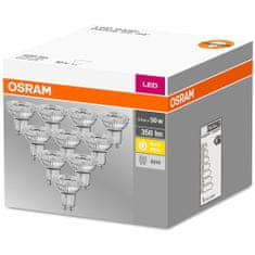 Osram 10x LED žárovka GU10 4,3W = 50W 350lm 2700K Teplá bílá