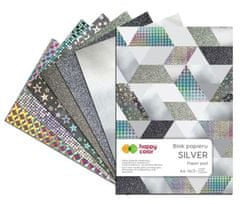 Happy Color Blok se stříbrnými papíry 150-230 g