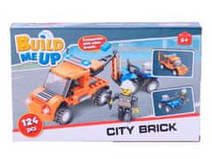 Mikro Trading BuildMeUP stavebnice - City brick 124 ks v krabičce