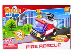 Mikro Trading BuildMeUp stavebnice - Fire rescue 58 ks a 59 ks v krabičce