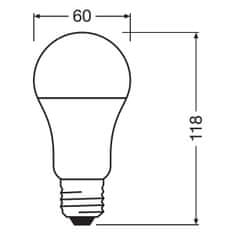 Osram 3x LED žárovka E27 A60 10W = 75W 1055lm 2700K Teplá bílá
