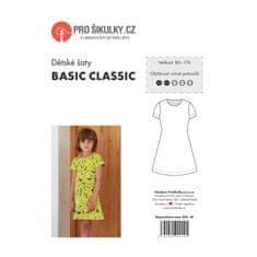 Prošikulky Střih dětské šaty BASIC CLASSIC | 80 - 176 - Česky