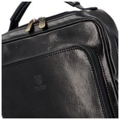 Delami Vera Pelle Luxusní dámský kožený batoh Sára, černá