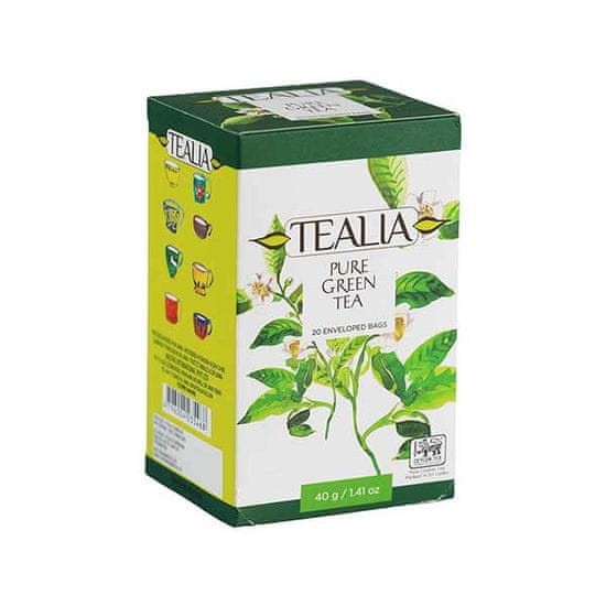 Tealia Pure Green Tea, zelený čaj (20 sáčků)
