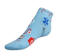 Bellatex Ponožky nízké Zdravotnictví - 39-42 - modrá, červená