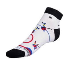 Bellatex Ponožky nízké Hokej - 43-46 - bílá, černá, červená