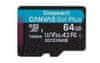 64GB microSDHC Canvas Go! PLus 170R/100W U3 UHS-I V30 Card bez adapteru