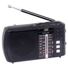Trevi Rádio , RA 7F20 BT, přenosné, Bluetooth, FM/AM/SW, USB, micro SD karta, lithiová baterie, barva černá