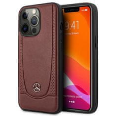 MERCEDES hard obal na iPhone 15 PRO 6.1" Red Leather Urban Bengale
