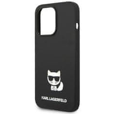 Karl Lagerfeld KLHCP14XSLCTBK hard silikonové pouzdro iPhone 14 PRO MAX 6.7" black Silicone Choupette Body