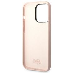 Karl Lagerfeld KLHCP14XSLCTPI hard silikonové pouzdro iPhone 14 PRO MAX 6.7" light pink Silicone Choupette Body