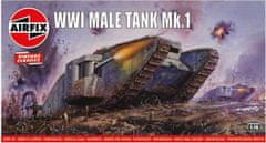 Airfix  Classic Kit VINTAGE tank A01315V - WWI Male Tank Mk.I (1:76)