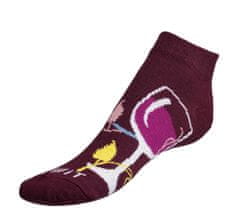 Bellatex Ponožky nízké Víno - 43-46 - bordová