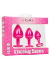 CalExotics Cheeky Gems Pink sada análních kolíků