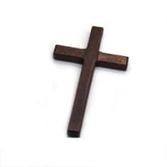 Dřevěný kříž 12cm hnědý