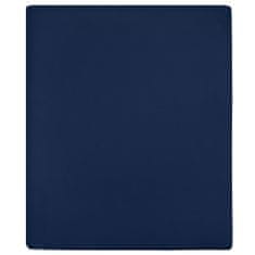 shumee Jersey prostěradlo námořnická modř 140x200 cm bavlna