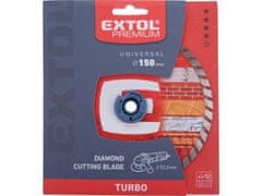 Extol Premium Kotouč diamantový řezný, turbo - suché i mokré řezání, O 150x22,2x2,3mm