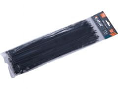 Extol Premium Pásky stahovací na kabely černé, 280x3,6mm, 100ks, nylon PA66