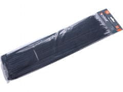 Extol Premium Pásky stahovací na kabely černé, 400x4,8mm, 100ks, nylon PA66