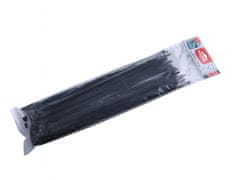 Extol Premium Pásky stahovací na kabely EXTRA, černé, 370x7,6mm, 50ks, nylon PA66